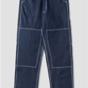 462- Mia & Madison NWT Blue Straight Leg Pants with White Threading. Size 11.